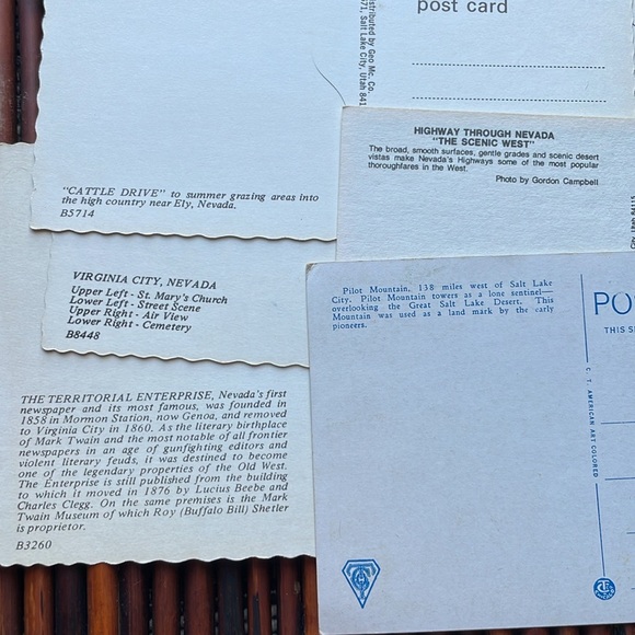 Five Vintage Postcards from Nevada - Picture 6 of 6